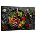 Tomahawk Steak in Cast Iron Pan Wall Art