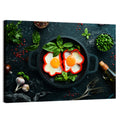 Cast Iron Fried Eggs with Sweet Pepper Wall Art