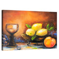 Lemons and Peach Still Life Wall Art