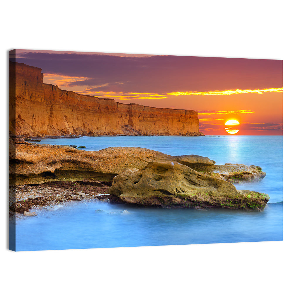 Sunset Over Algarve Coast Wall Art