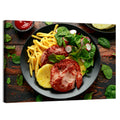 Gammon Steak with Fries and Pineapple Wall Art