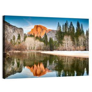 Half Dome Reflection In Merced River Wall Art