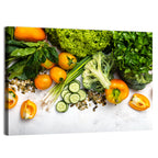 Fresh Vegetable Flat Lay Wall Art