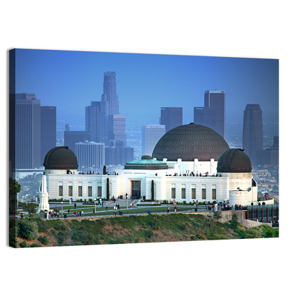 Griffith Observatory with City Skyline Wall Art