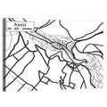 Assisi City Grid Map Wall Art