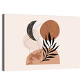 Crescent Moon Botanical Minimalist Wall Art