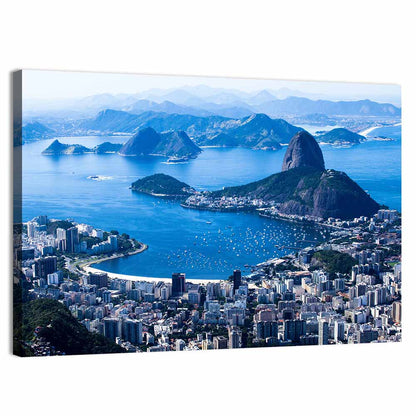 Sugarloaf Mountain and Botafogo Bay Wall Art