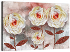 Layered Peach Rose Illustration Wall Art