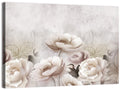 Layered White Roses Wall Art