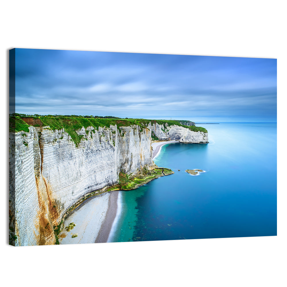 Étretat Cliffs, France Wall Art, canvas print, landscape