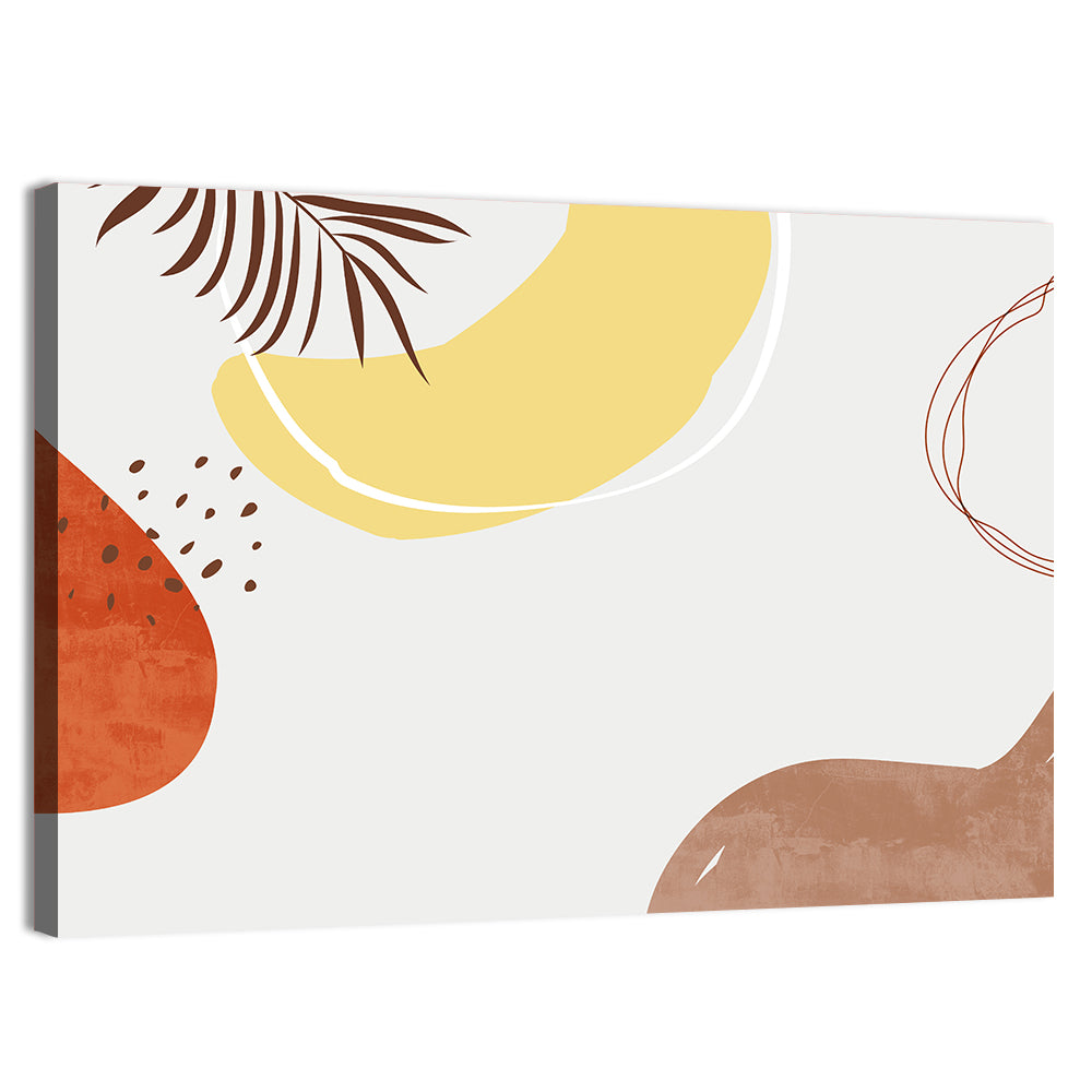 Nordic Palm Leaf Abstract Wall Art