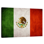 Vintage Mexican Flag Emblem Wall Art