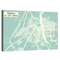 Biskra Aerial Map Wall Art