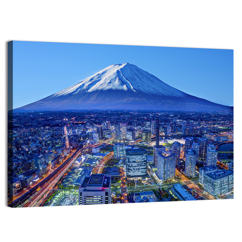 Mount Fuji Above Fujinomiya Skyline Wall Art