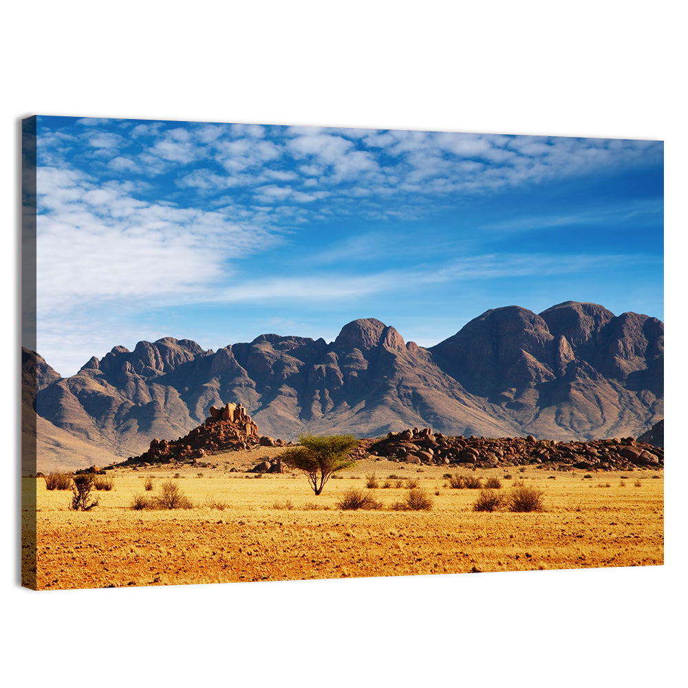 Namib Desert Rocks Wall Art, canvas print, landscape