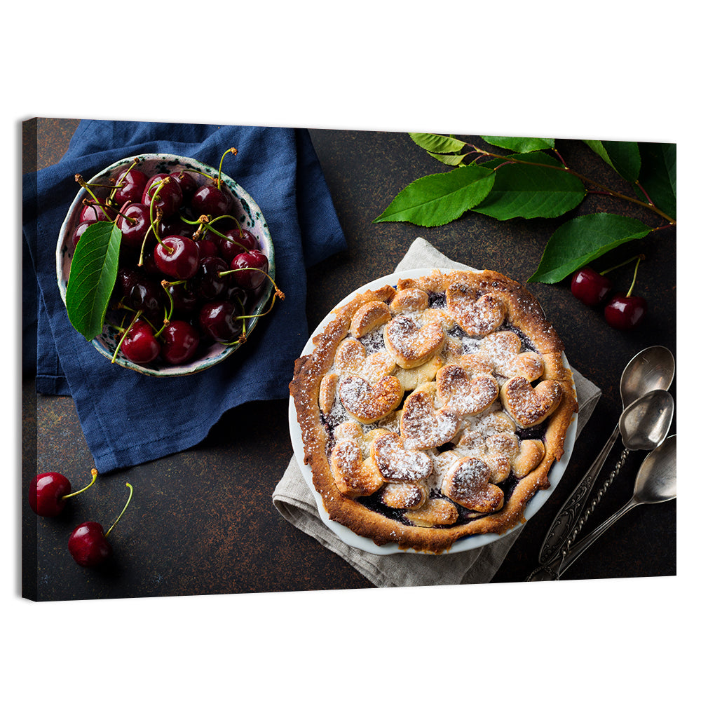 Homemade Cherry Lattice Pie Wall Art