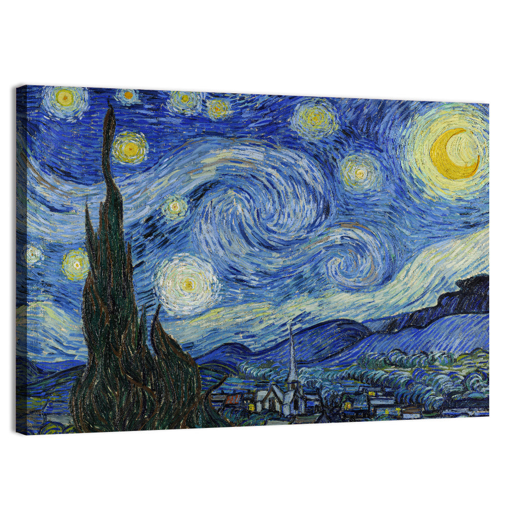 Starry Night Over Saint-rémy Wall Art