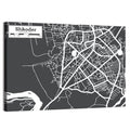 Shkoder City Map Albania Wall Art