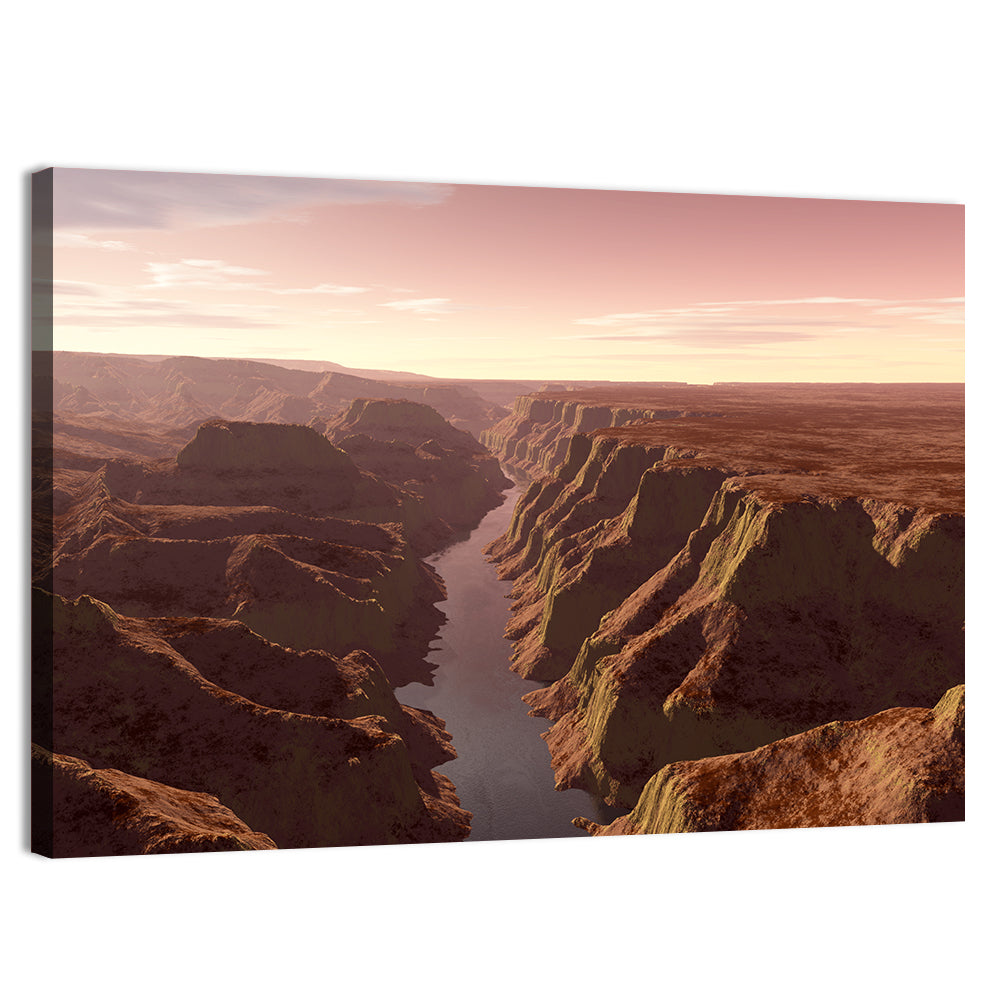 Death Canyon Aerial View Wall Art, canvas print, landscape