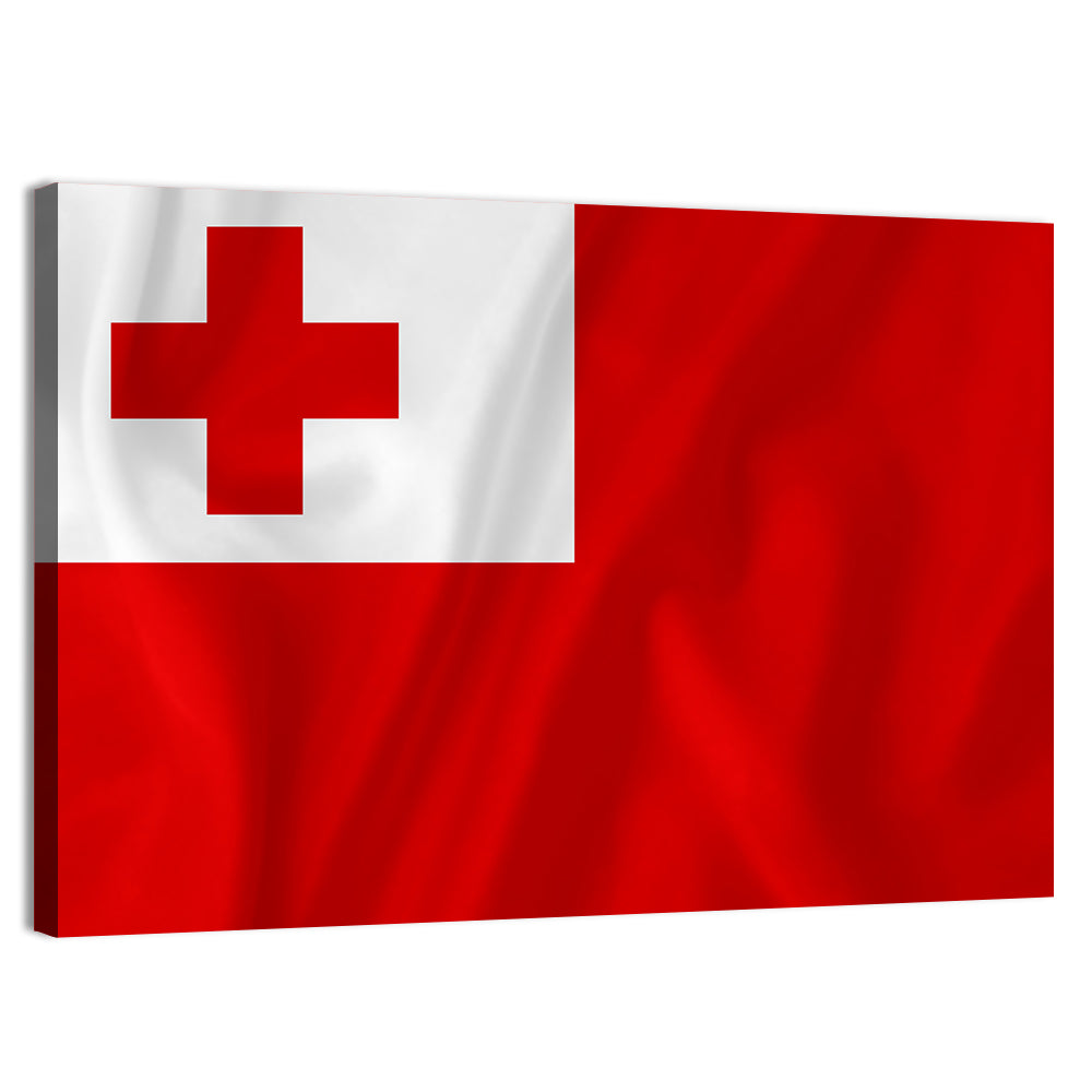 Tonga National Flag Wall Art