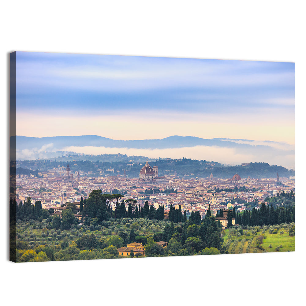 Florence Cathedral Dome View Wall Art