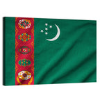 Turkmenistan National Flag Wall Art