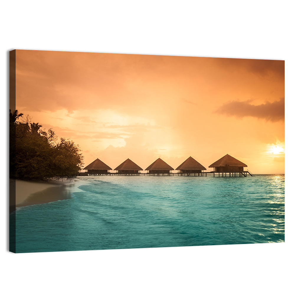 Bora Bora Overwater Bungalows Wall Art