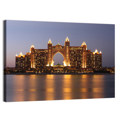 Atlantis the Palm at Night Wall Art