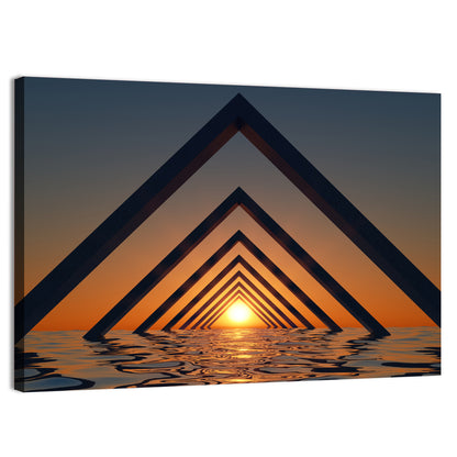 Seascape with Corner Arches Wall Art