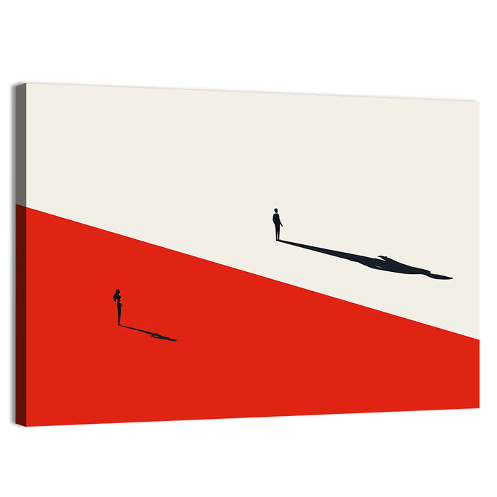 Gender Gap Symbol Wall Art as a canvas print