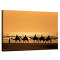 Camel Caravan at Sunset Wall Art