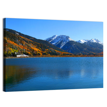 Crystal Lake Colorado Autumn Reflection Wall Art
