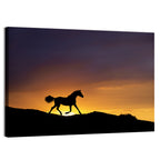 Running Horse Silhouette Wall Art
