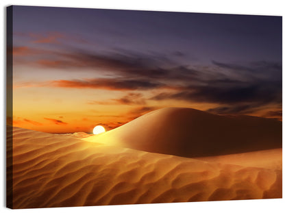 Glowing Dune Sunset Wall Art