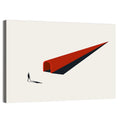 Silhouette in Red Tunnel Wall Art