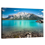 Lake Minnewanka View of Mount Inglismaldie Wall Art