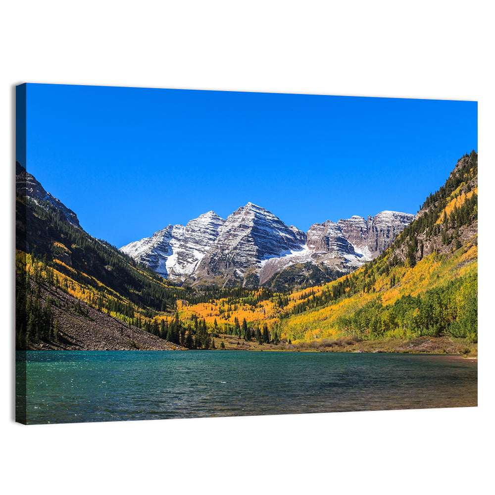 Autumn Maroon Bells, Colorado Wall Art, canvas print, landscape
