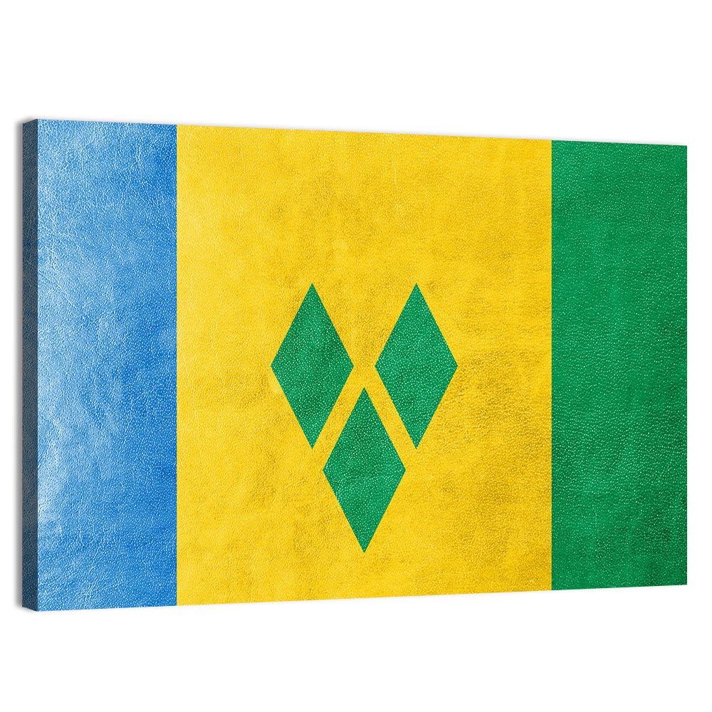 Saint Vincent and the Grenadines National Flag Wall Art