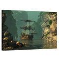 16th Century Sailing Ship in Gorge Wall Art