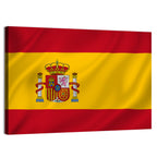 Spanish Flag with Coat of Arms Wall Art