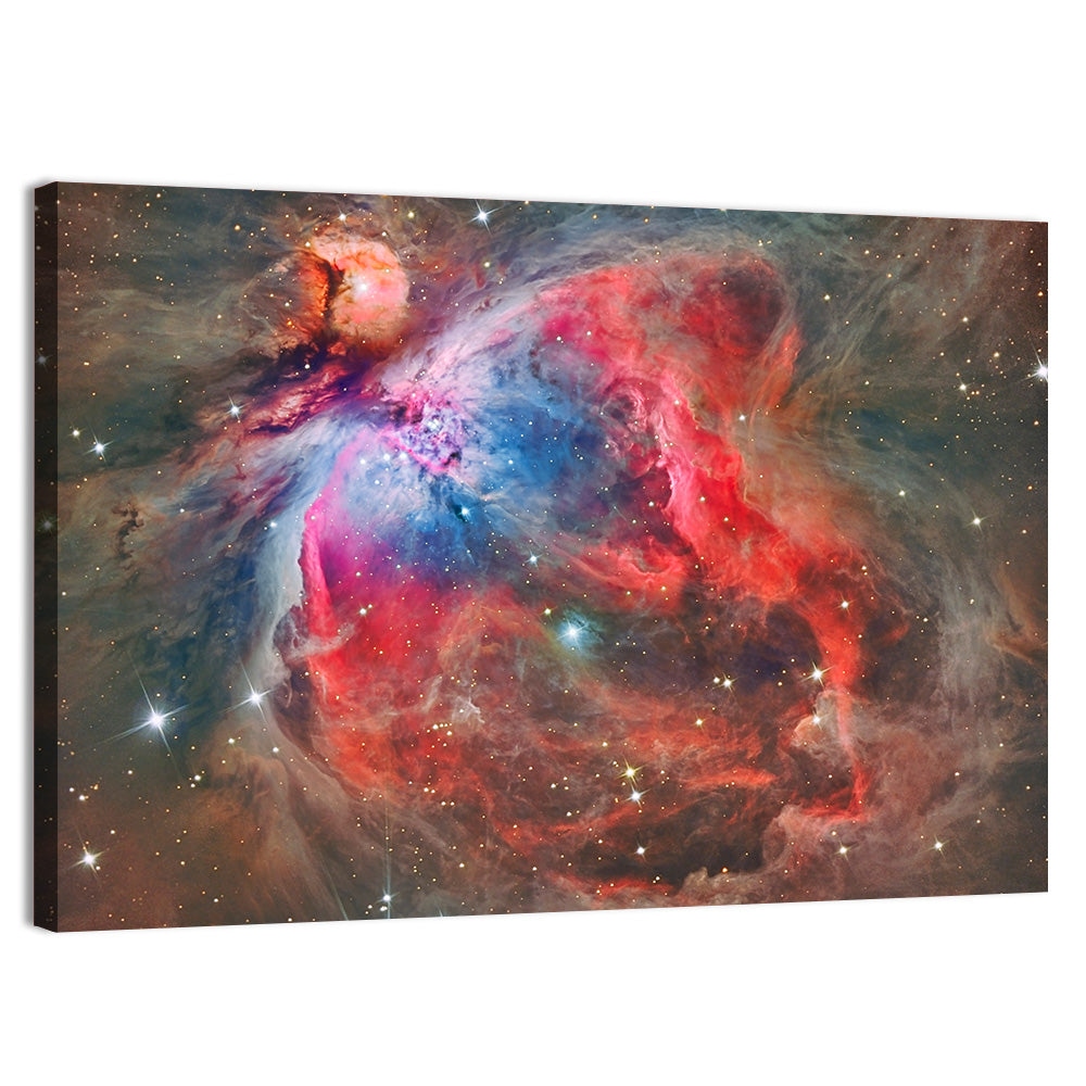 M42 Orion Nebula Wall Art, canvas print, landscape
