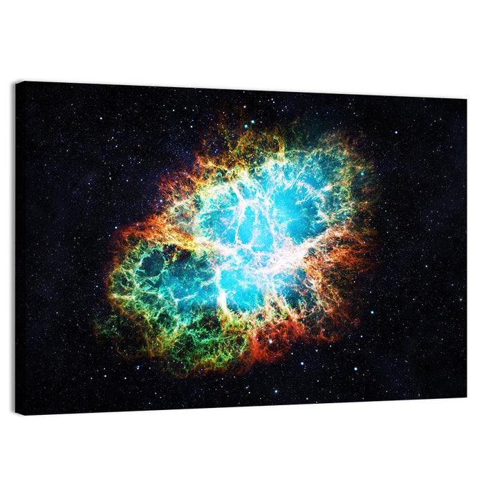 Crab Nebula Wall Art as a canvas print