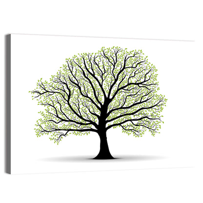 Vector Tree Silhouette Wall Art