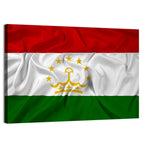 Tajikistan Flag with Crown Emblem Wall Art