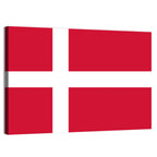 Danish Flag Nordic Cross Wall Art