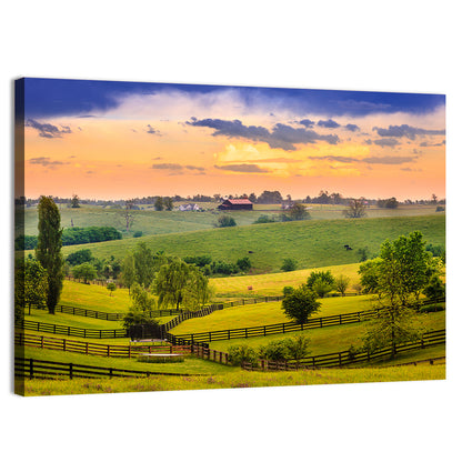 Kentucky Farm at Dusk Wall Art