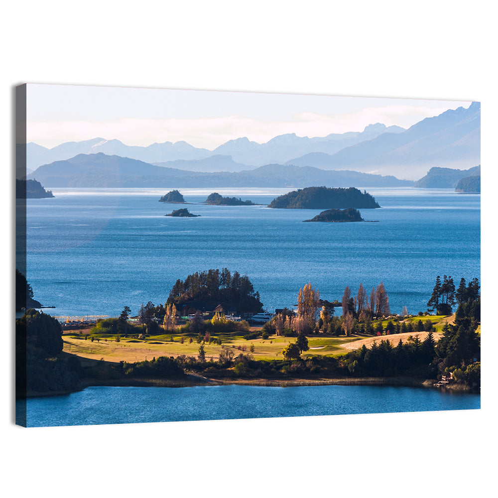 Nahuel Huapi Lake Golden Hour Wall Art, canvas print, landscape