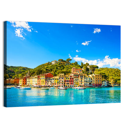 Colorful Portofino Harbor Wall Art