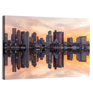 Boston Downtown Skyline Wall Art