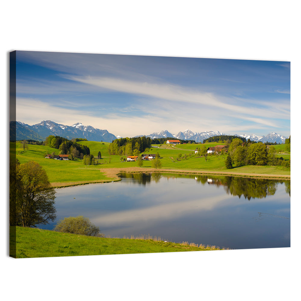 Bavarian Mountain Lake Wall Art